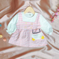 dress pocket duck button-dress anak perempuan (Only 2pcs)